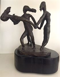 Figurative bronze sculpture