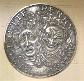 30" diameter Antoinette Perry Award (aka Tony Award) stage prop from actual Tony awards show. Certificate of Authenticity available upon request.
