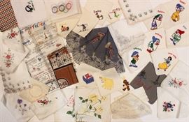 Vintage handkerchiefs, some dating back to the 1940's.