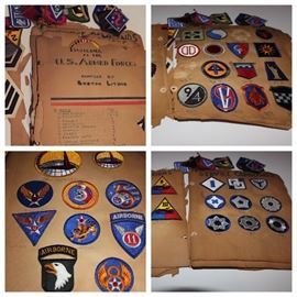 Lot of 140 vintage U.S. armed forces military patches