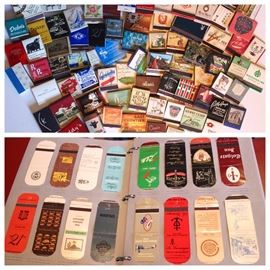 Lot of over 100 vintage matchbook and matchbox collection, from iconic establishments like Ciro's, The Playboy Club, The Brown Derby, Chasen's, The Desert Inn, The Copacabana, most with colorful litho graphics