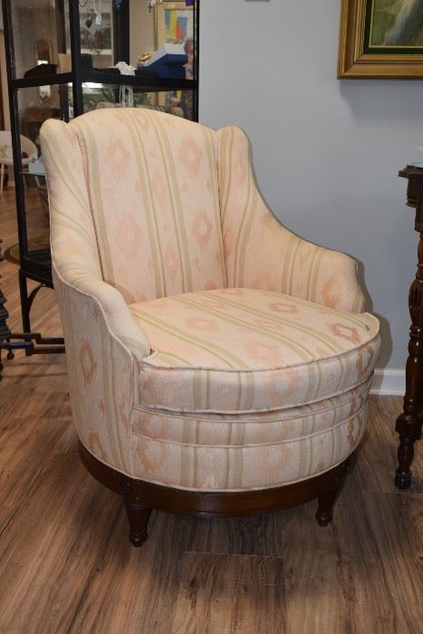 mid-century beige chair