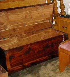 Nice, large old cedar chest.