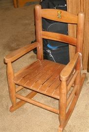 Vintage child's rocking chair