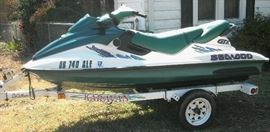 Sea-doo GTX personal watercraft with trailer