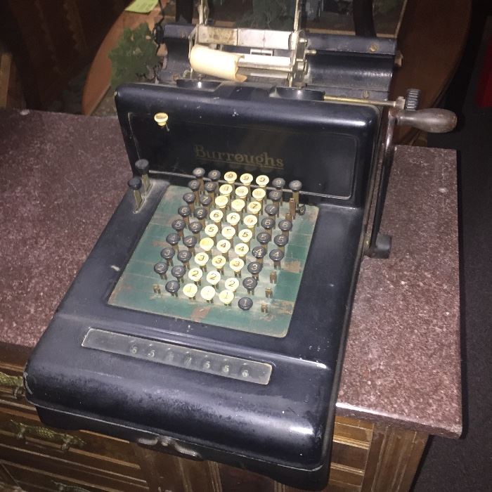  Antique Burroughs adding machine 