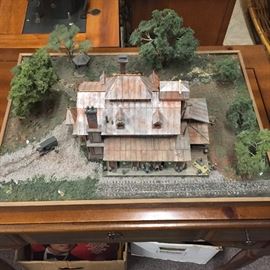 Several railroad dioramas. These were custom-made by a music teacher from UTA back in the 1970s. These are very well done and beautifully detailed in every way