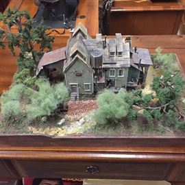 Several railroad dioramas. These were custom-made by a music teacher from UTA back in the 1970s. These are very well done and beautifully detailed in every way