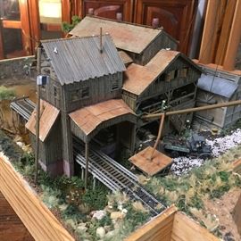Several railroad dioramas. These were custom-made by a music teacher from UTA back in the 1970s. These are very well done and beautifully detailed in every way