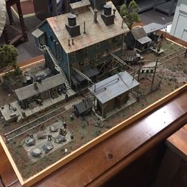 Several railroad dioramas. These were custom-made by a music teacher from UTA back in the 1970s. These are very well done and beautifully detailed in every way