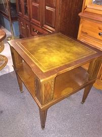  1940s era in table with inlay top 