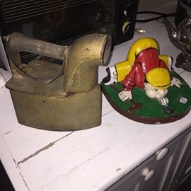 Antique coal heated sad iron
