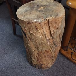 Very old tree section to be used for table base