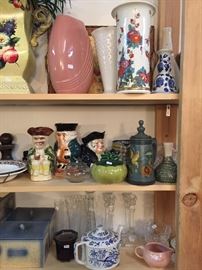 Vintage ceramic Toby character mugs