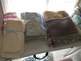 Large selection of nicer towels and blankets