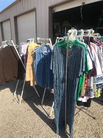 over 1000 pieces of clothing- name brand stuff here, no junk, only a $1 each! Also have shoes, belts, ties, handbags priced at $2-5 each! 