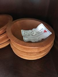 mcm baribocraf maple bowl set