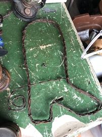 Barbwire boot art