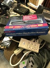 lots of electronics- power surges, tape/radio's, cd players, computers, monitors, keysboards, wires, etc