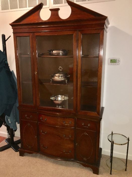 Antique traditional china cabinet