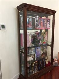 dolls & display cabinet