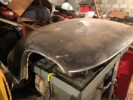 1962 Jaguar XKE Convertible with parts, engine turns over 42K orig. Miles original owner w/ all orig paperwork