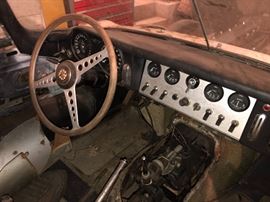 1962 Jaguar XKE Convertible with parts, engine turns over 42K orig. Miles original owner w/ all orig paperwork