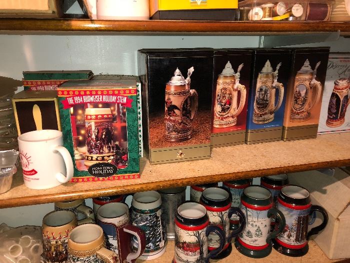 Budweiser mug collection