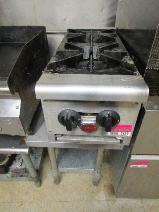 Wells 2 Burner Gas Top with Stand