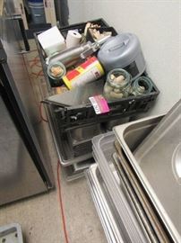 Large Lot of Stainless Steel and Plastic Prep Con ...