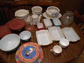 Various pyrex
