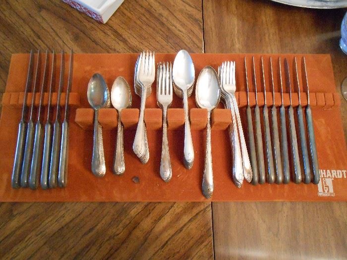 Large set of silverplate