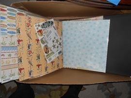 Lots and lots of scrap-booking sheets