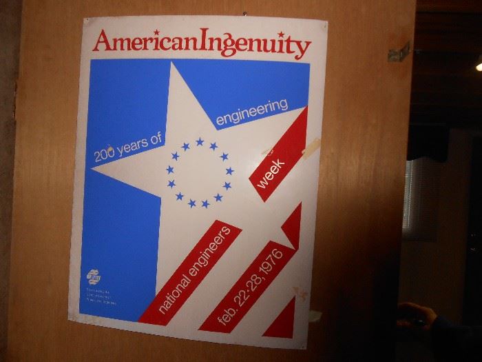 American Ingenuity sign cardboard