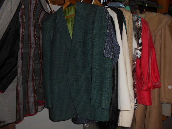 Man's checked suit jacket