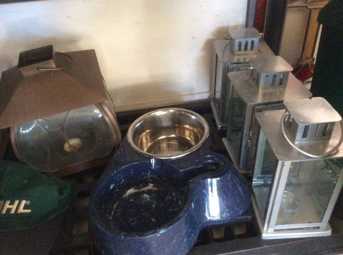 Dog water and food bowls