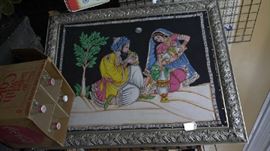 vintage large picture frame very detailed design