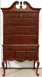 Queen Anne highboy by J Wannamaker