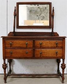 William & Mary vanity w/ mirror