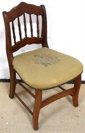 Child's needlepoint chair