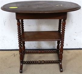 Jenny Lind spool carved table