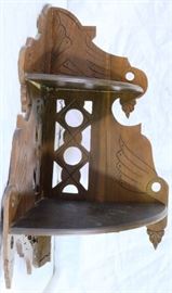 Hanging Victorian corner shelf