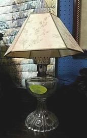 Electrified oil lamp