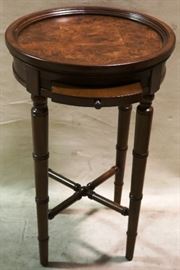 Round mahogany table