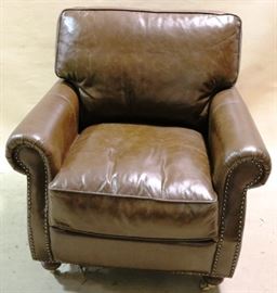 Leather easy chair