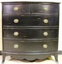 2 Over 3 bow front chest