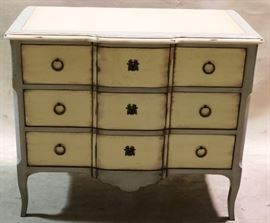 Polidor paint decorated accent chest
