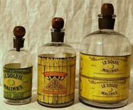 Apothecary bottles