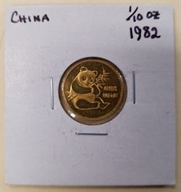 1982 1/10 oz Gold Panda