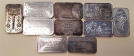 1x10   .999 Silver bars